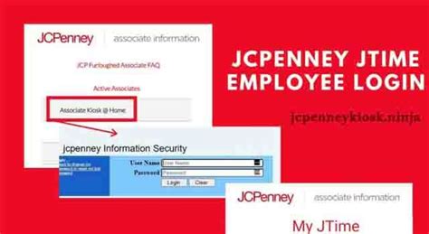 jcp associate kiosk jtime|jtime jcpenney log in.